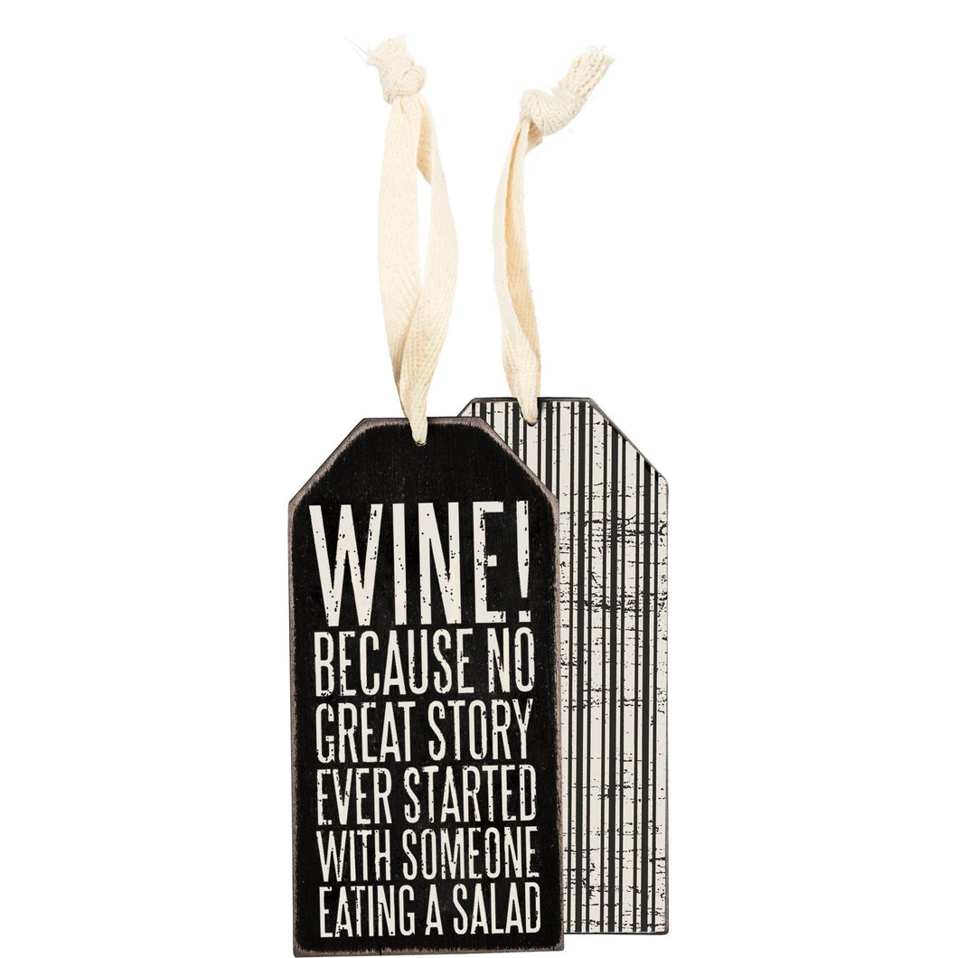 Wine Because Bottle Tag
