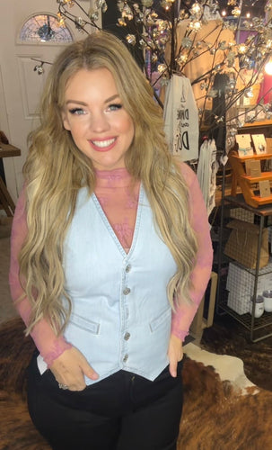 The golden Hour Denim Vest