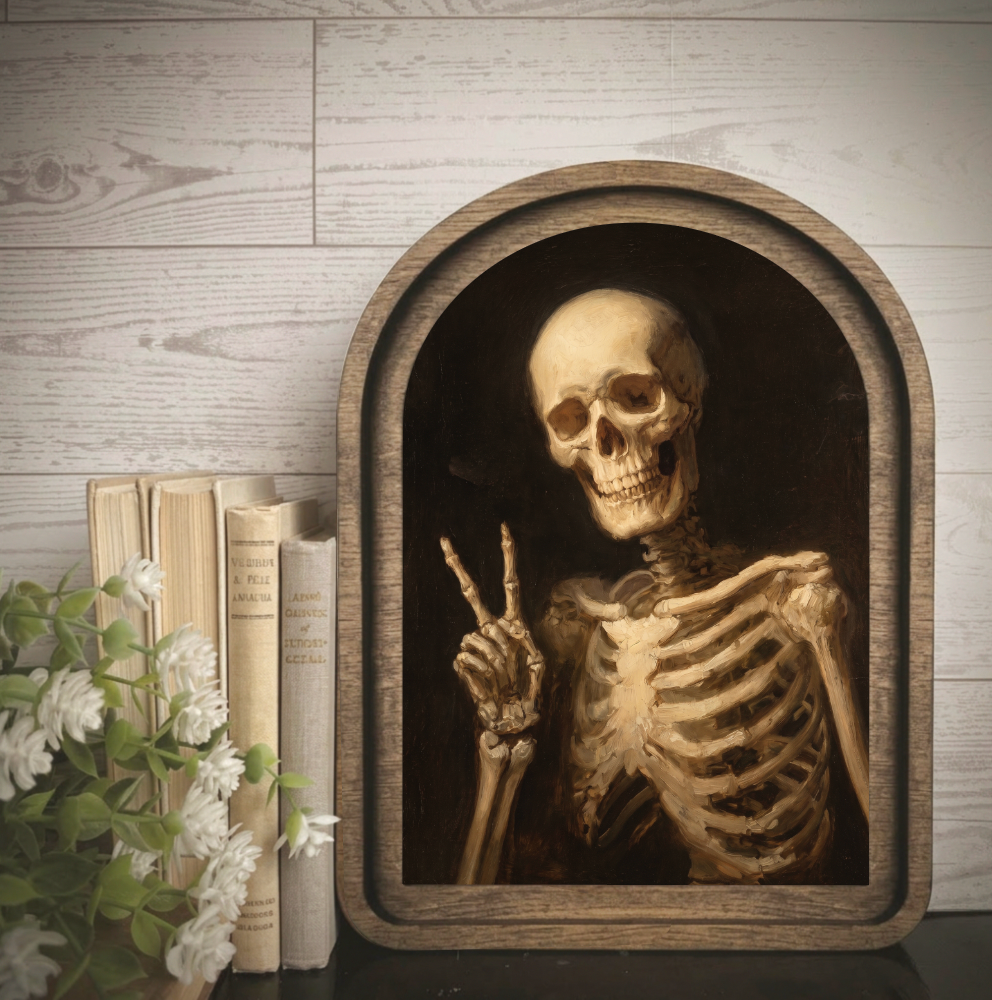 Arch Frame Art Skeleton Peace Fall