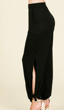 Split Side Tie Hem Pants