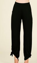 Split Side Tie Hem Pants