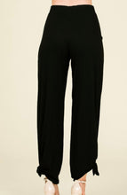 Split Side Tie Hem Pants