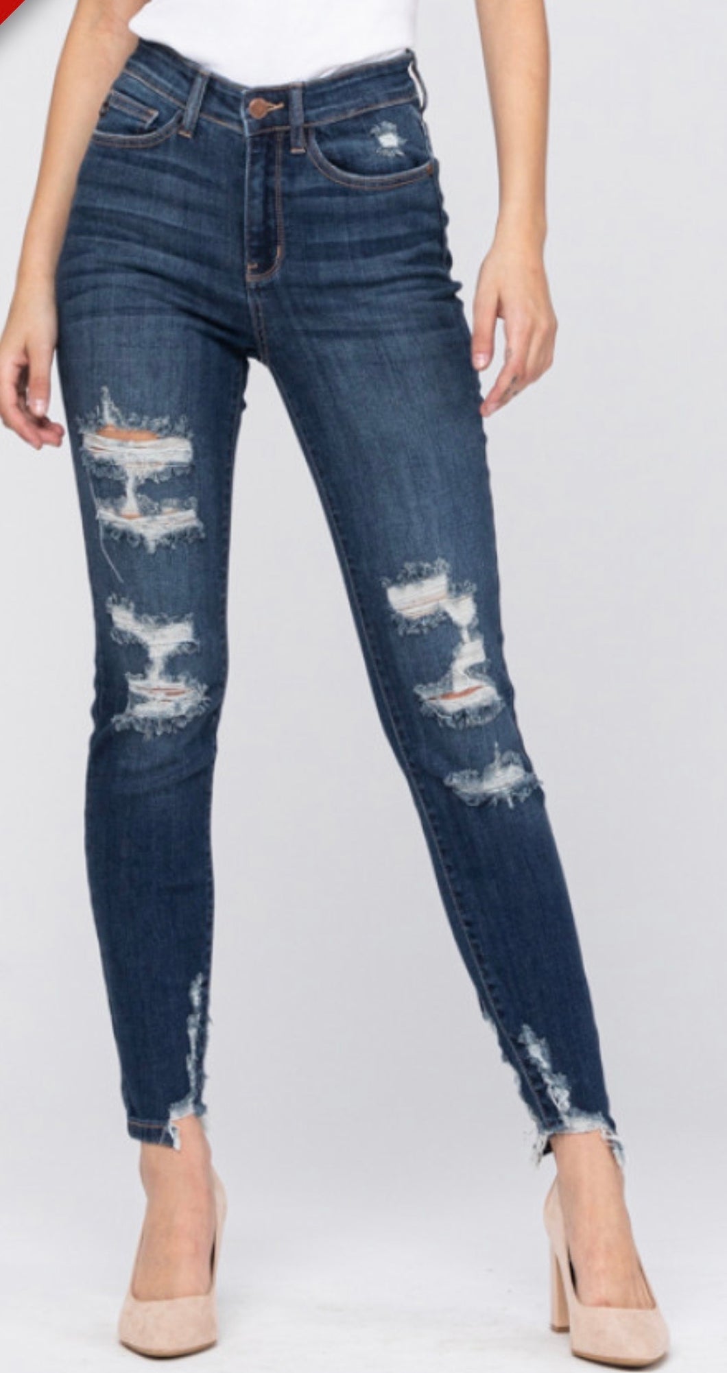 High rise Cropped Skinny